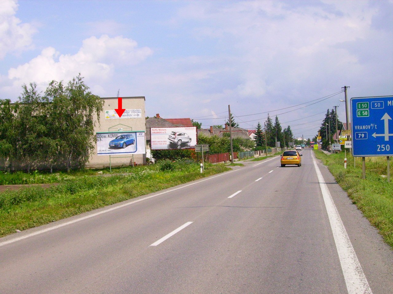 691073 Billboard, Hriadky (š. c. E50 - sm. Michalovce)