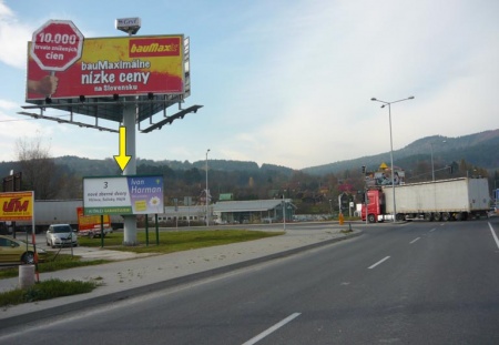 801075 Billboard, Žilina (Kragujevská, E50, E75, medzinárodná komunikácia)