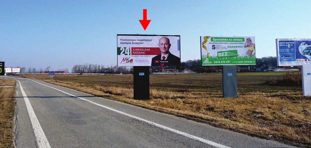 201070 Billboard, Dunajská Streda (hlavný ťah Bratislava - Komárno, I/63)