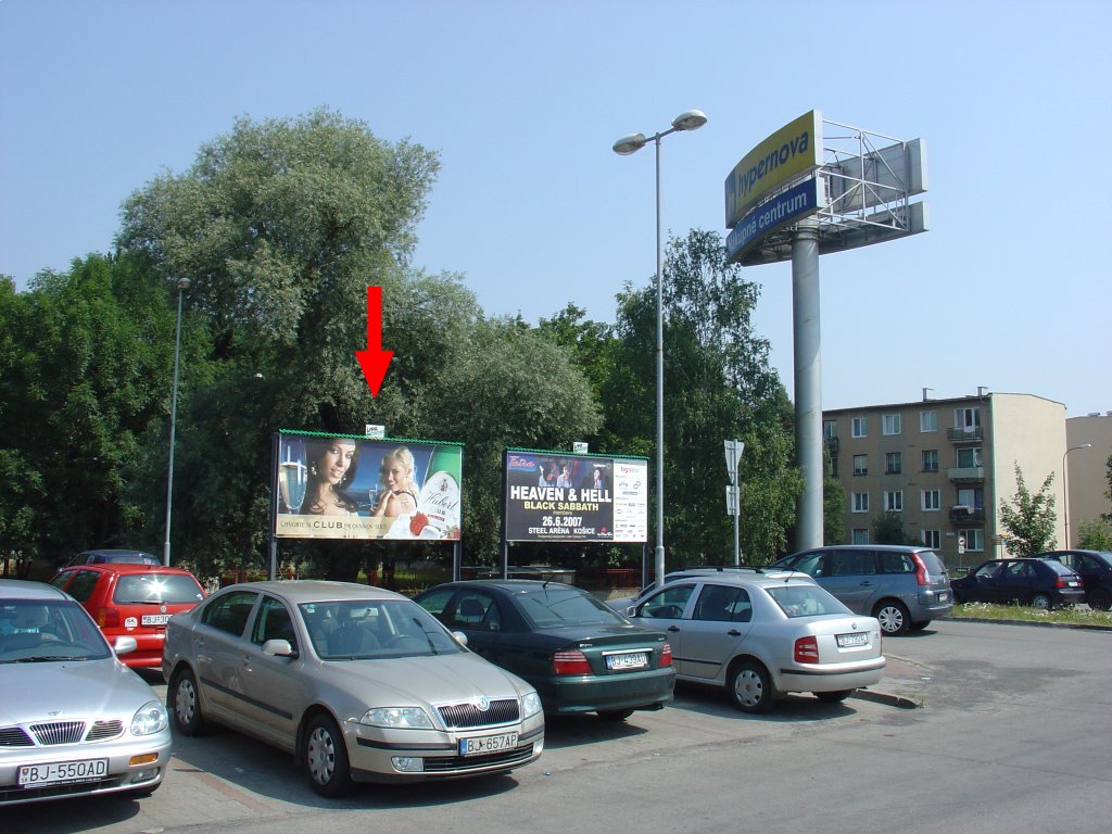 121079 Billboard, Bardejov (Parkovisko pred obchodným centrom)