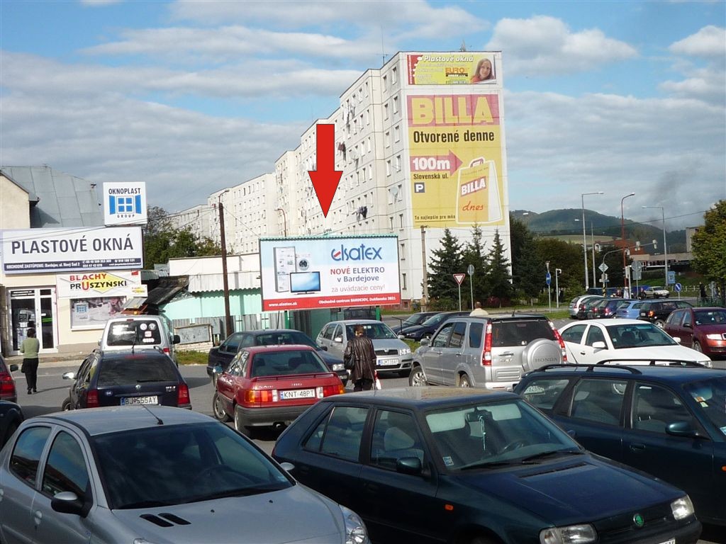 121060 Billboard, Bardejov (Slovenská ulica/OD Centrum)