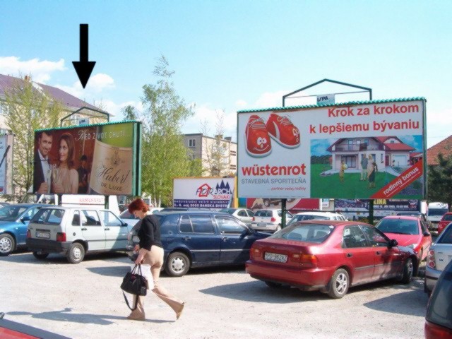 511181 Billboard, Prievidza (Rastislavova/OD Prior - parkovisko)