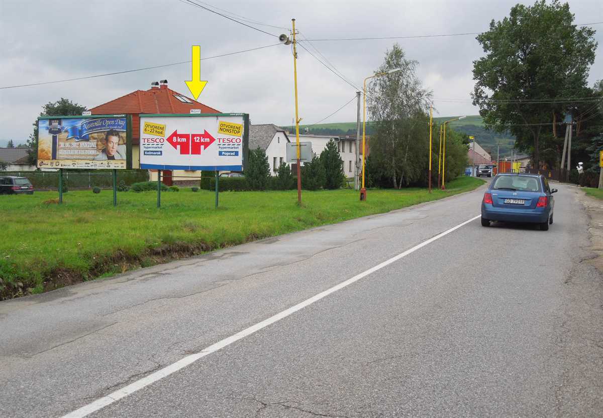 261010 Billboard, Kežmarok (Tatranská, II/540)
