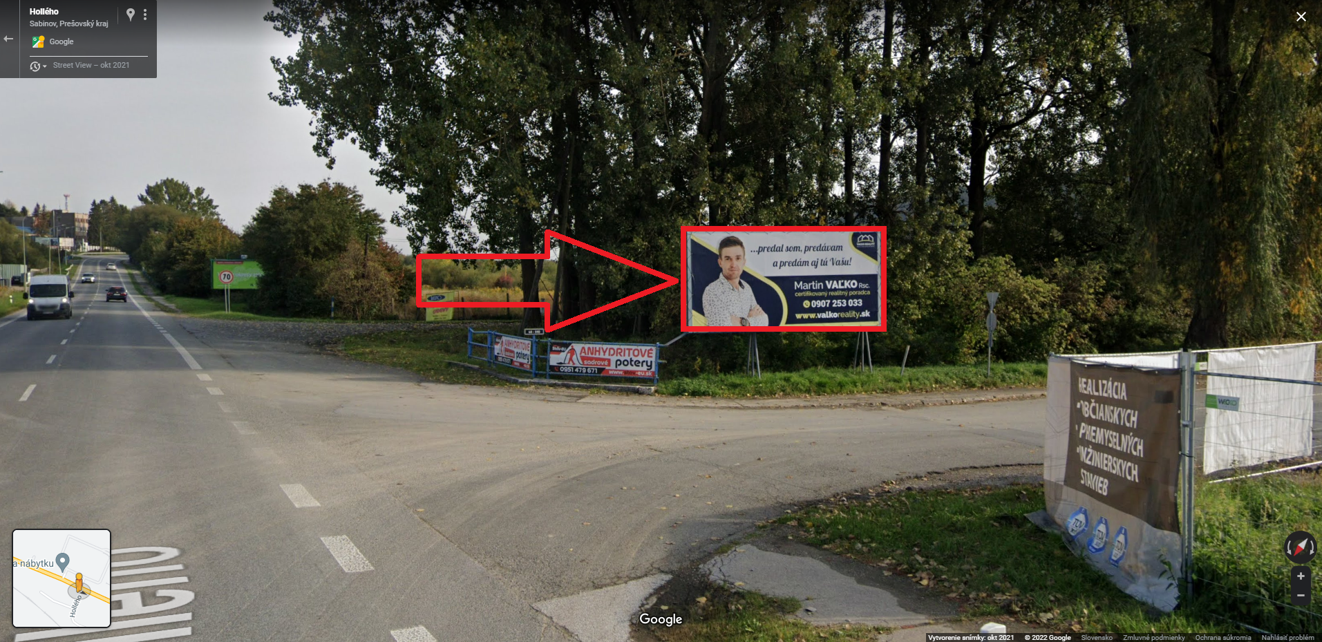 571029 Billboard, Sabinov (Hollého)