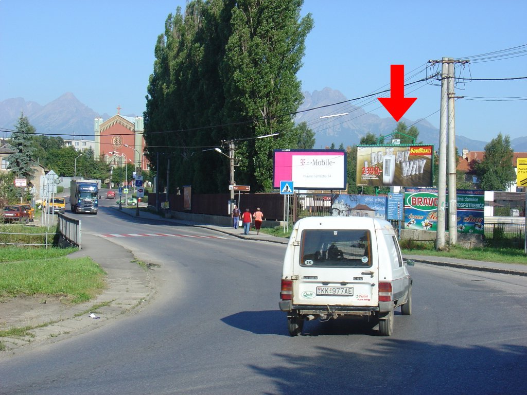 571021 Billboard, Kežmarok (Kamen. baňa / J. Kraya - sm. centrum)