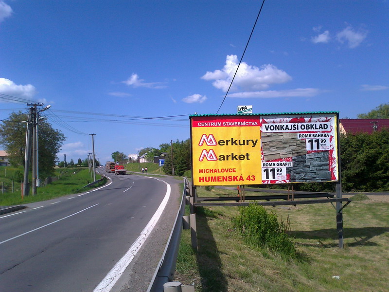 751068 Billboard, Sačurov (š. c. I/79 - sm.Vranov n.Topľou)