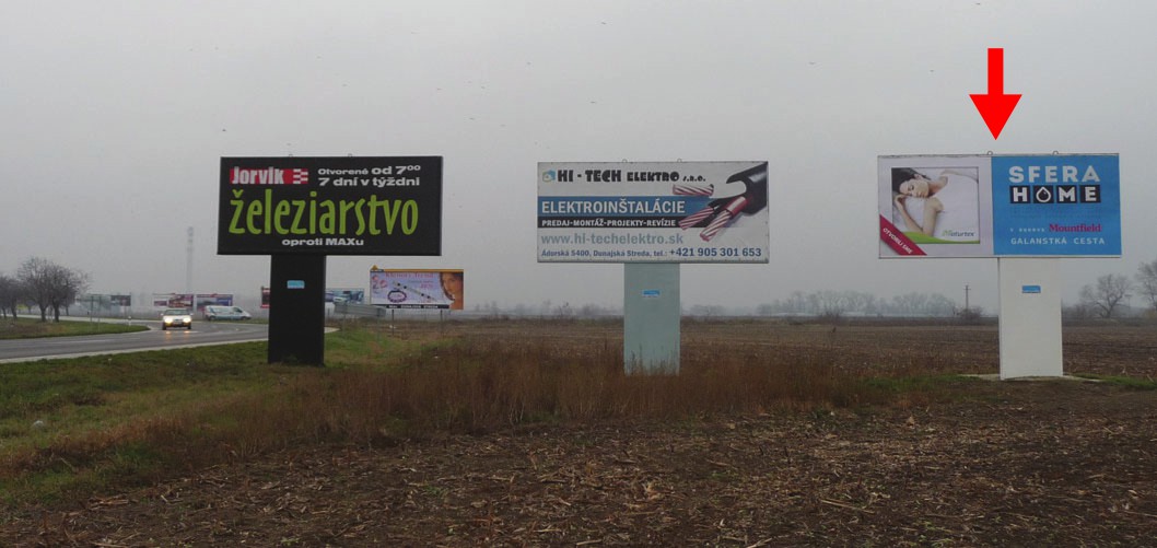 201112 Billboard, Dunajská Streda (hlavný ťah Komárno - Bratislava, I/63)