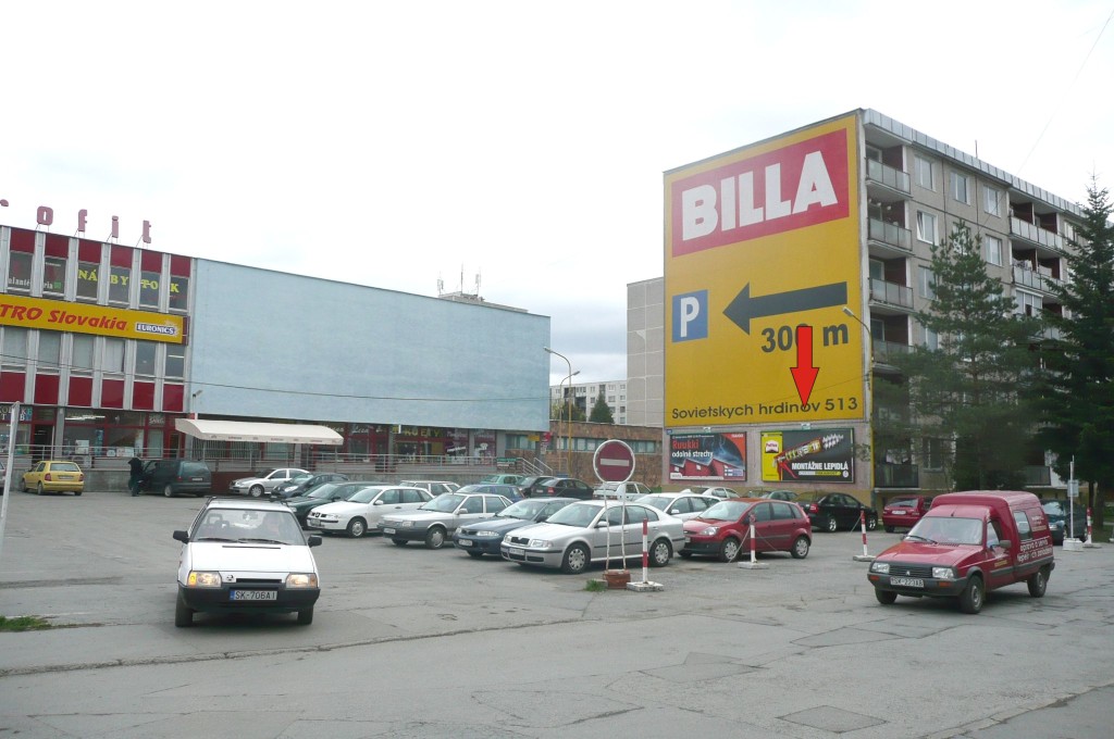 661025 Billboard, Svidník (Duklianska ul./OD Jednota)