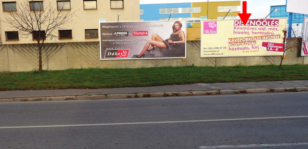 201087 Billboard, Dunajská Streda (Jilemnického/Galantská)