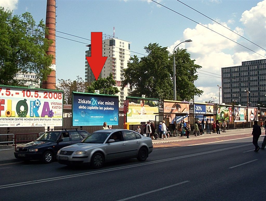 1511332 Billboard, Bratislava (Miletičova/trhovisko)