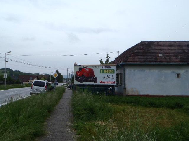 701106 Billboard, Drietoma (medzinárodný cestný ťah ČR (Holbová) - Trenčín)