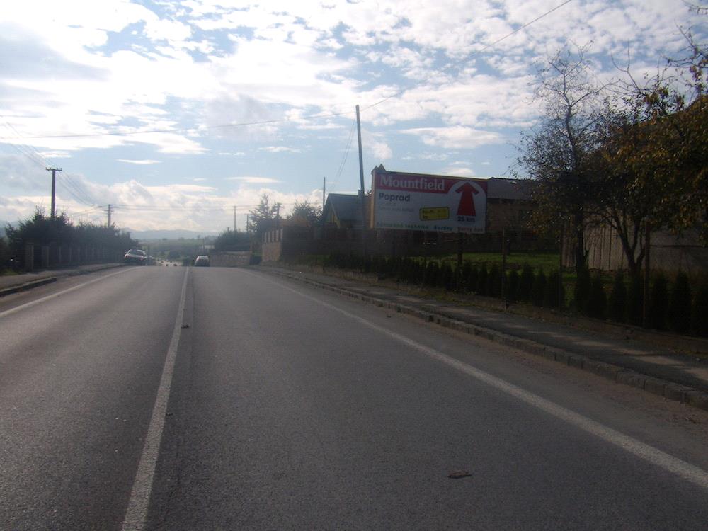 321014 Billboard, Levoča (medzinárodný ťah Prešov - Poprad )