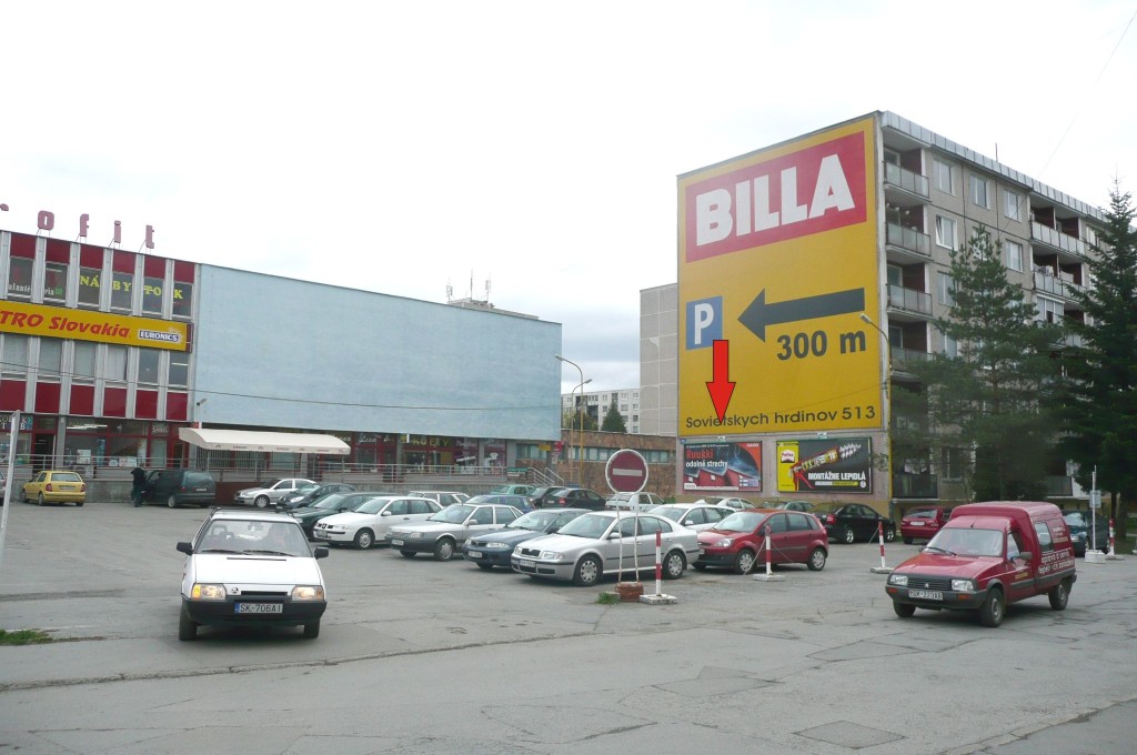 661024 Billboard, Svidník (Duklianska ul./OD Jednota)