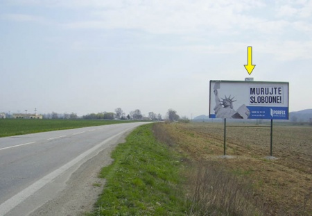 421003 Billboard, Trenčianské Bohuslavice (Trenčianské Bohuslavice, E75, medzinárodná komunikácia)