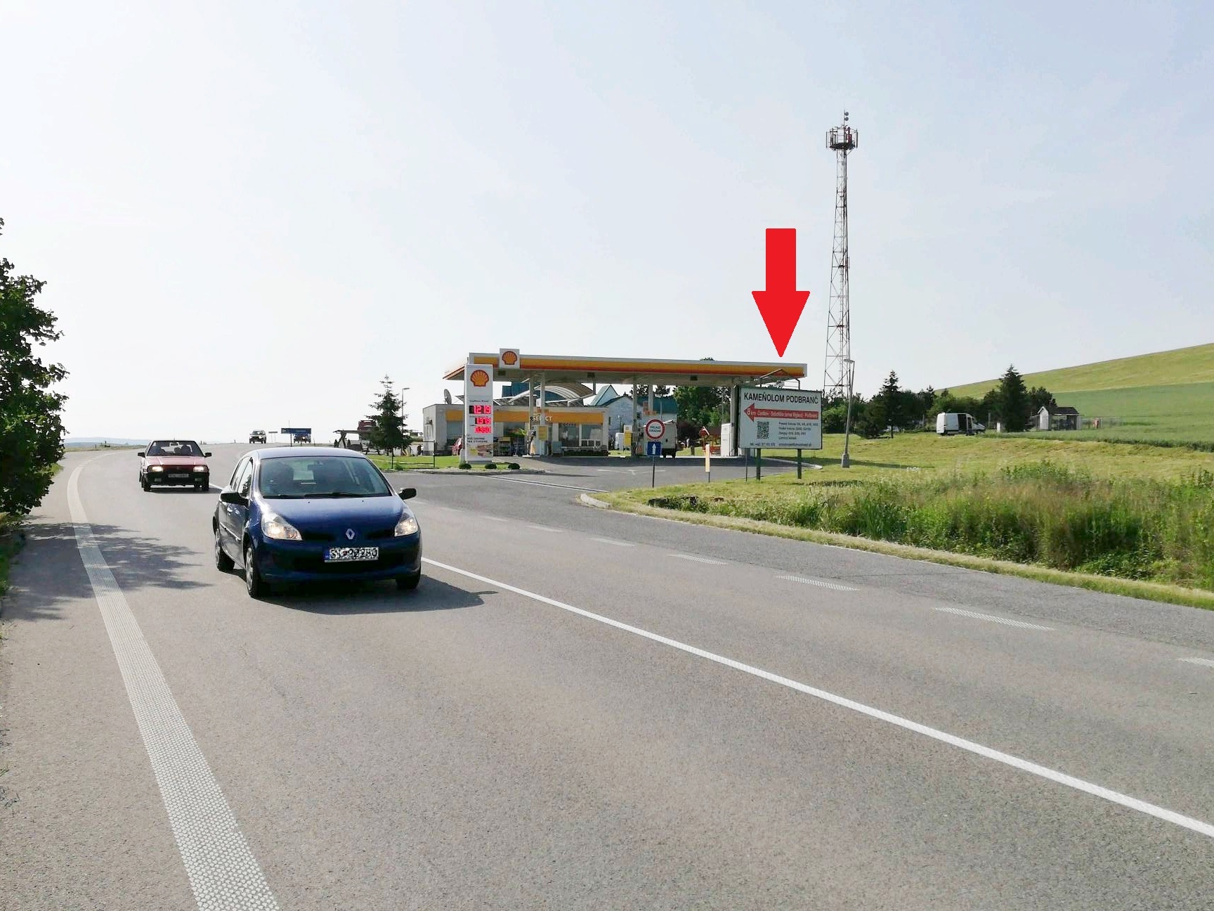 591084 Billboard, Častkov (š.c.I/51 - ČS Shell - sm. Senica48.746425000000000)