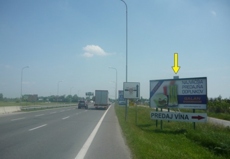 151091 Billboard, Bratislava - Vajnory (Senecká, E571, I/61, medzinárodná komunikácia)