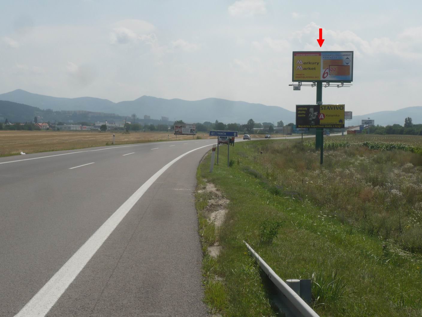 703009 Bigboard, Trenčín (Príjazd od diaľnice D1)