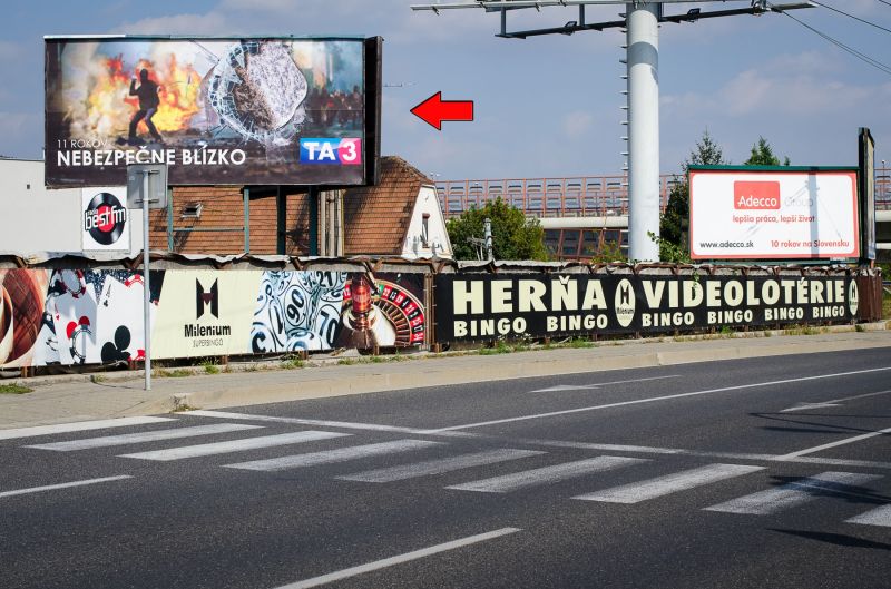 1511188 Billboard, Bratislava - Ružinov (Gagarinova, cesta 1.triedy,výjazd z BA do Šamorína)