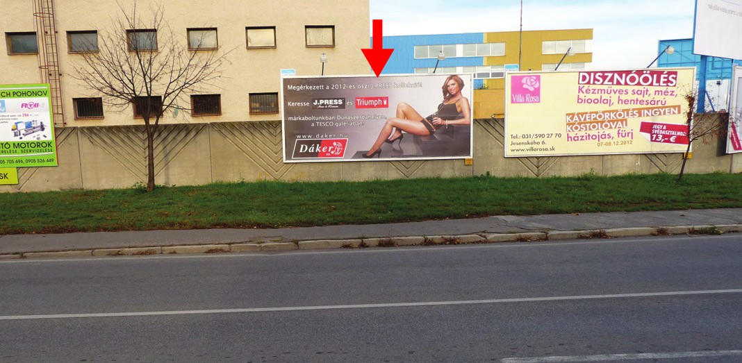 201088 Billboard, Dunajská Streda (Jilemnického/Galantská)