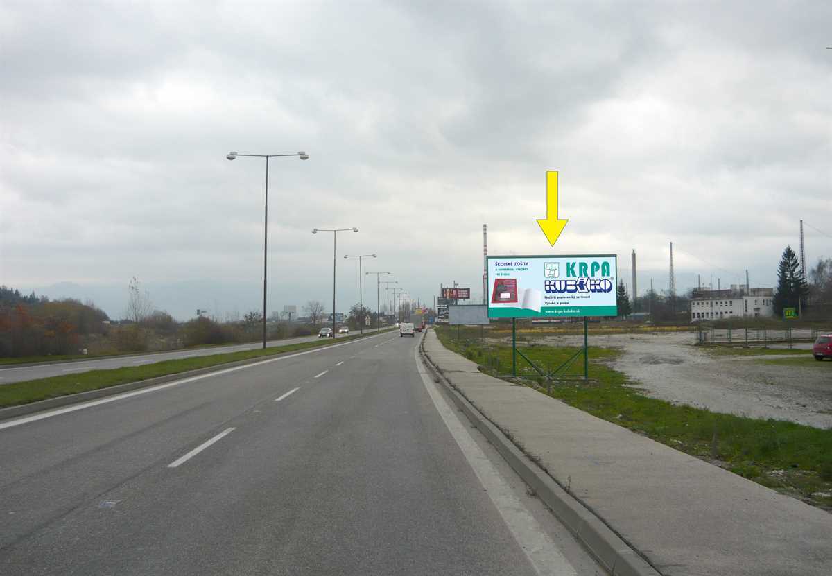 801474 Billboard, Žilina (Ľavobrežná, E50, I/18)