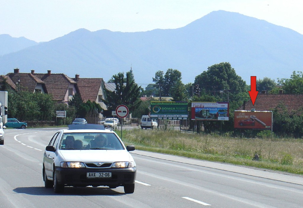 361390 Billboard, Sučany (š. c. E50 - sm. Poprad)