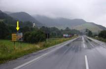 Card image cap561023 Billboard, Ružomberok (Biely Potok, E77, medzinárodná komunikácia)