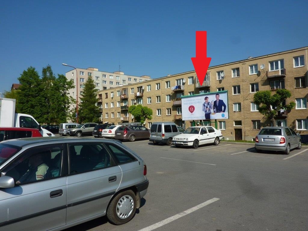 121057 Billboard, Bardejov (Komenského ulica / Tržnica)